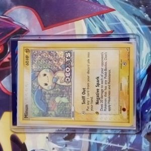 Minun - 41/107 - Reverse Holo Uncommon - EX Deoxys Pokemon - Near Mint+/Mint